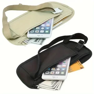 Hidden Travel Money Belt Waist Pouch